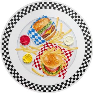 American Burger and French Fries