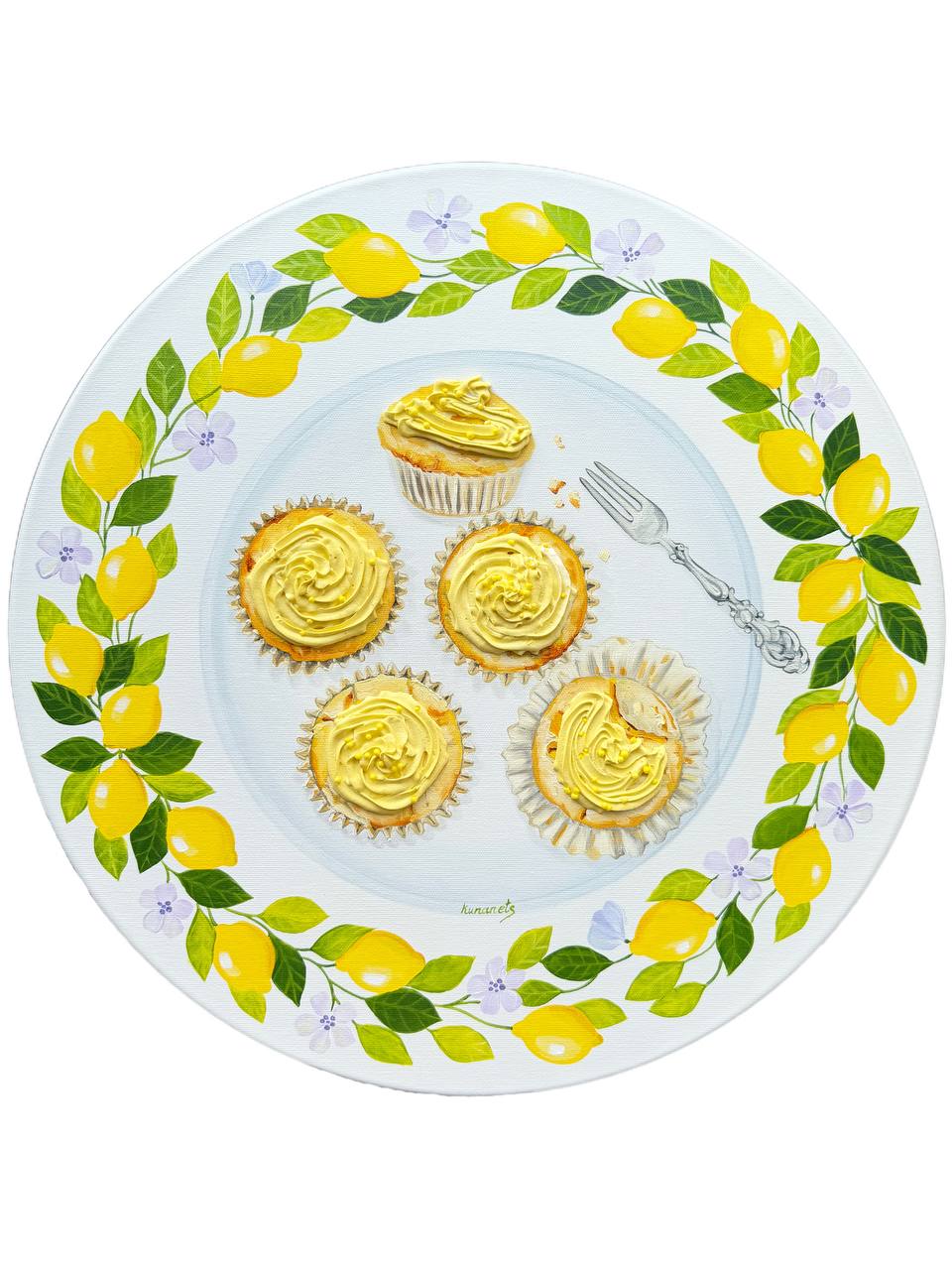 3D Muffin Oil Painting