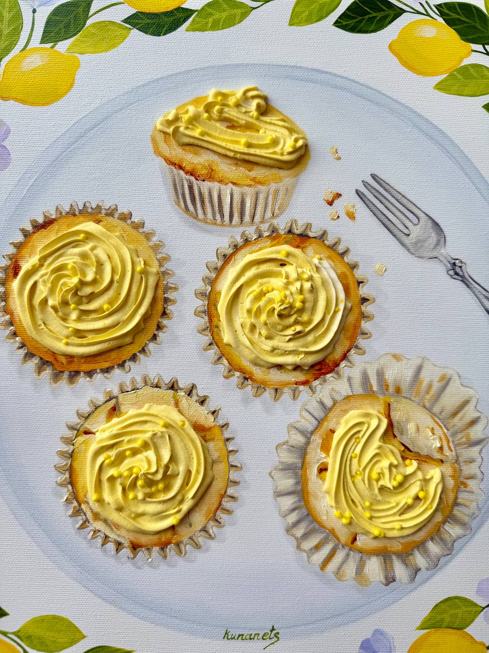 3D Muffin Oil Painting - Image 3