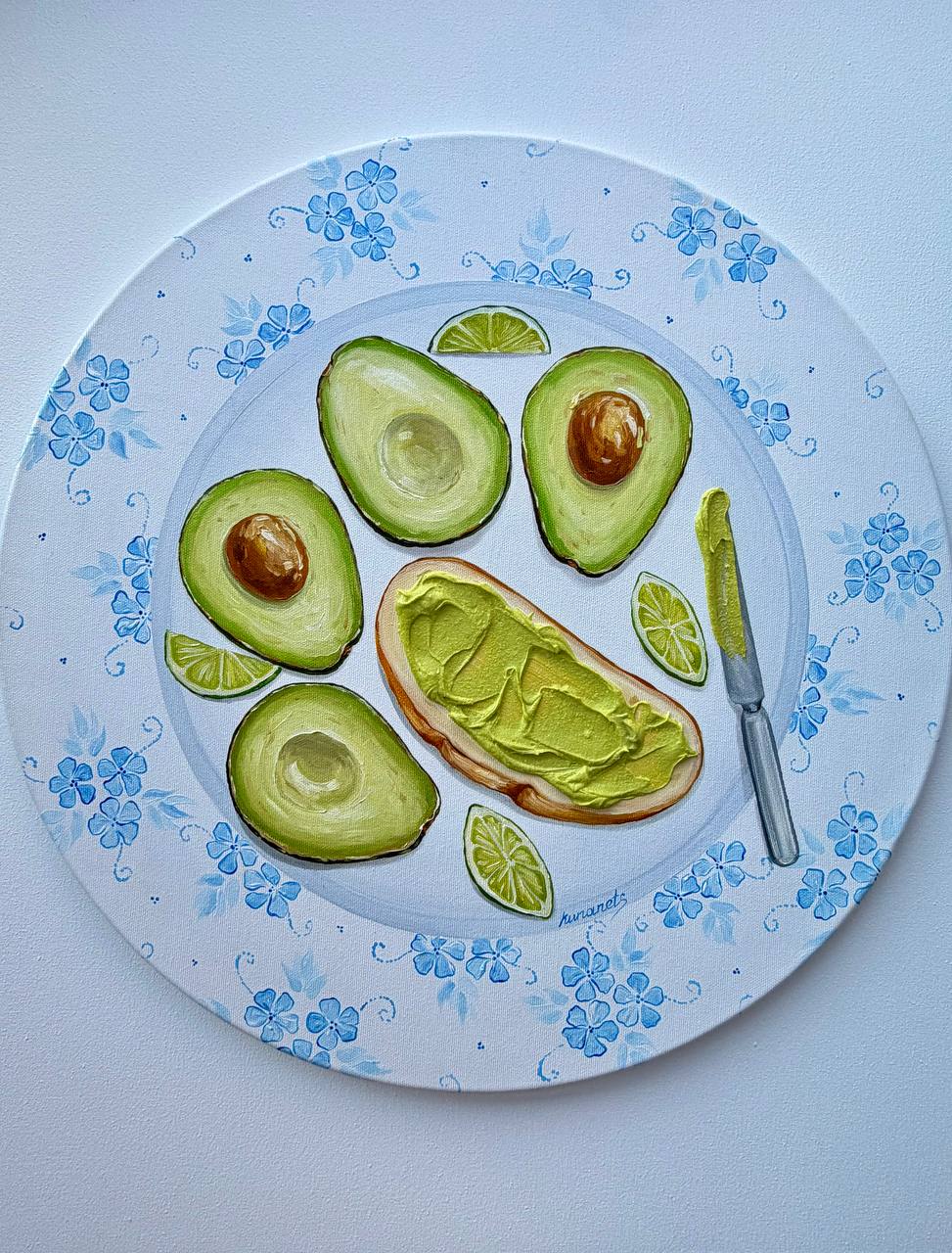 Avocado Guacamole Toast Realistic Art - Image 3