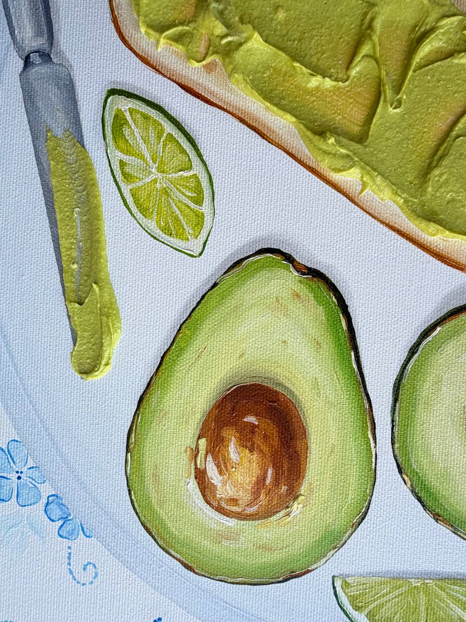 Avocado Guacamole Toast Realistic Art - Image 4