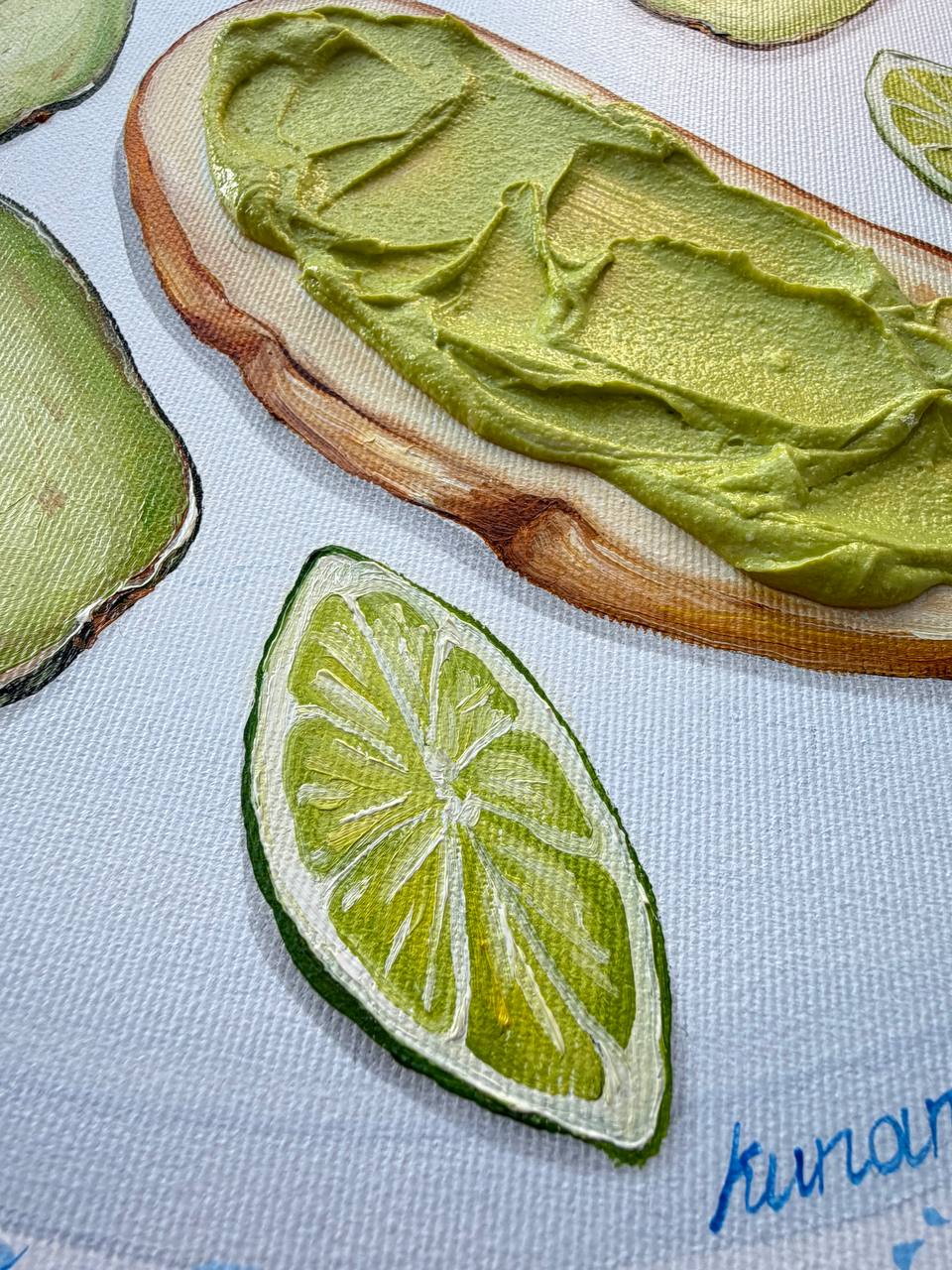 Avocado Guacamole Toast Realistic Art - Image 6