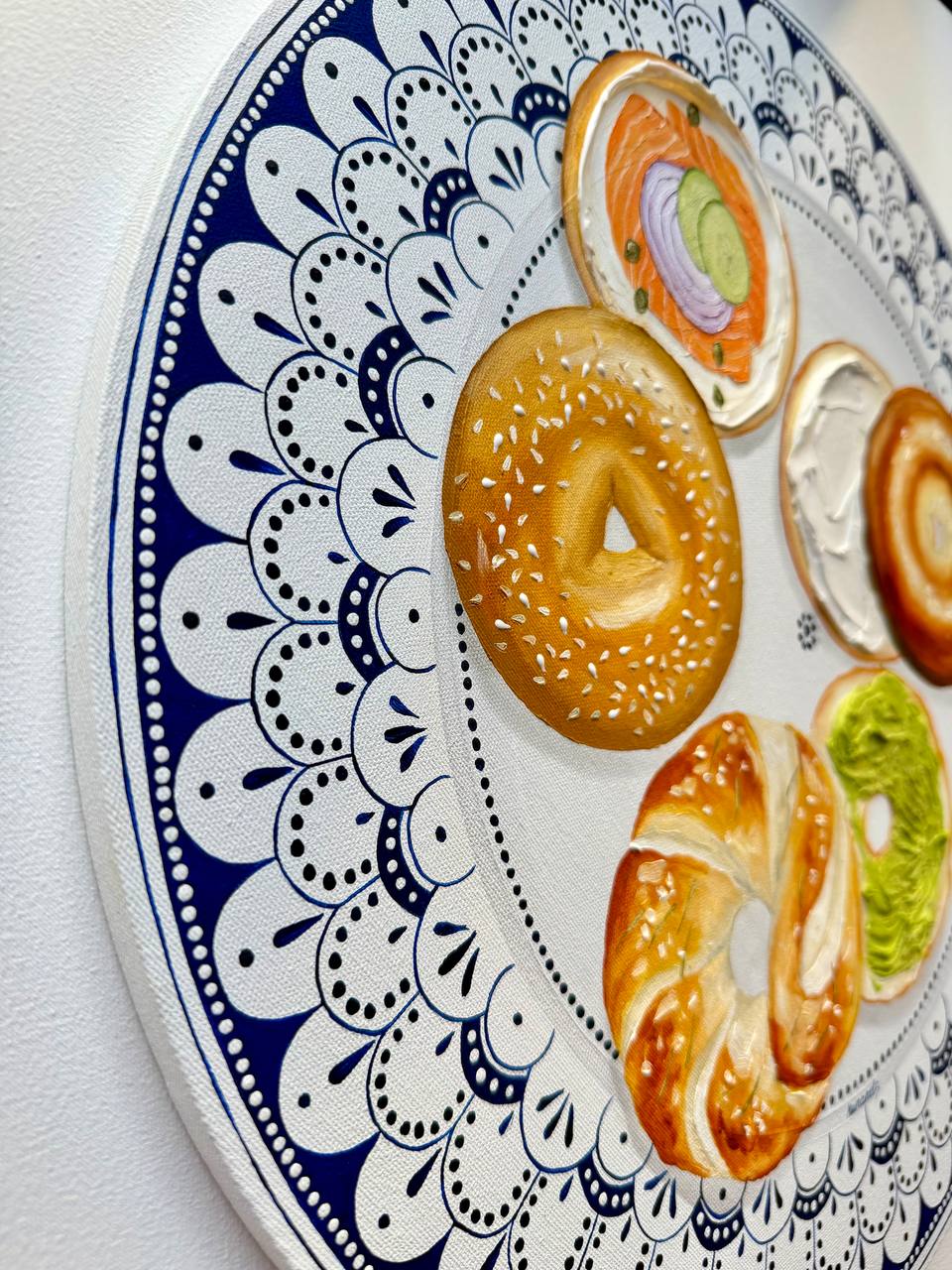 Bagels Plate Texture 3D Wall Decor - Image 4