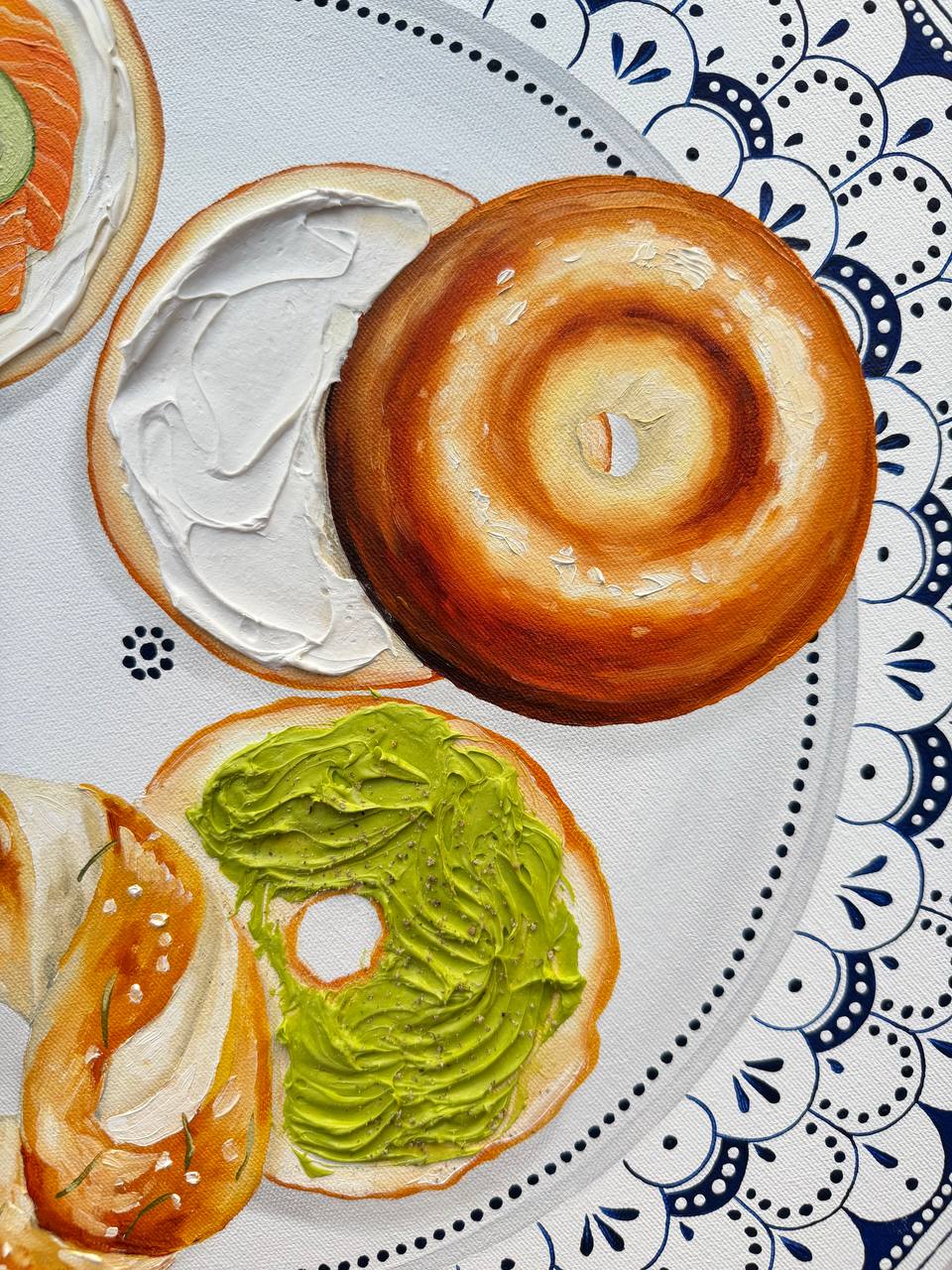 Bagels Plate Texture 3D Wall Decor - Image 5
