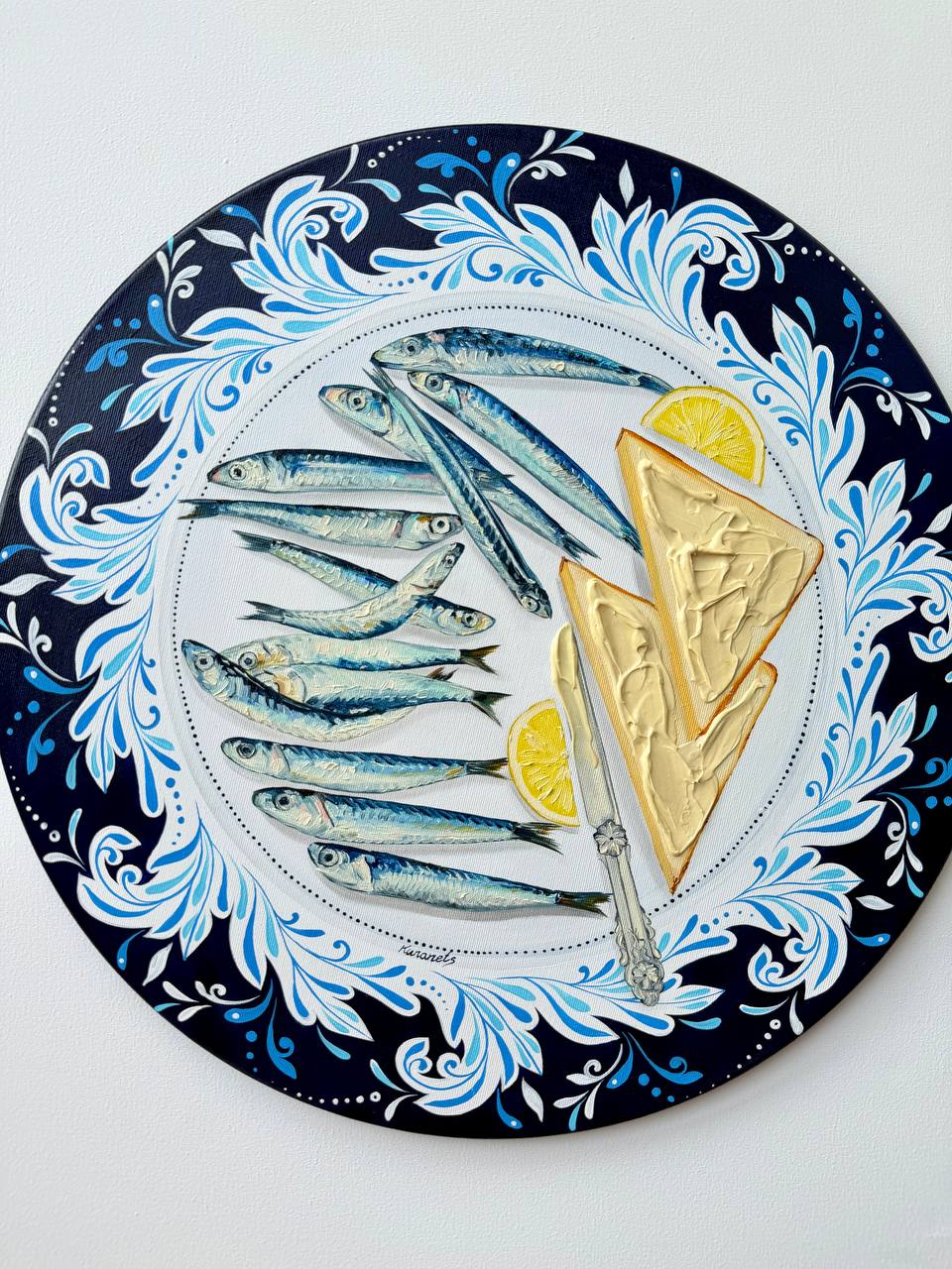 Capelin Fish & Dark Bread Still Life - Image 2
