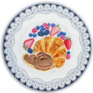 French Croissant with Berries and Chocolate