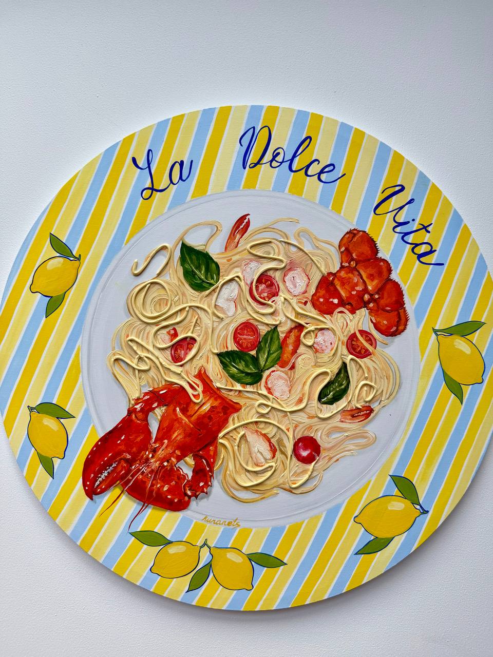 Lobster Pasta 3d Painting - Image 2