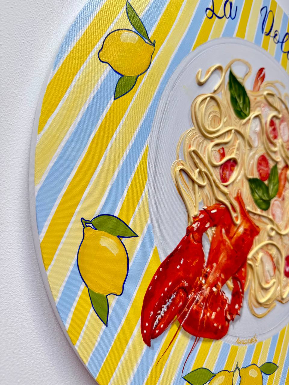Lobster Pasta 3d Painting - Image 3