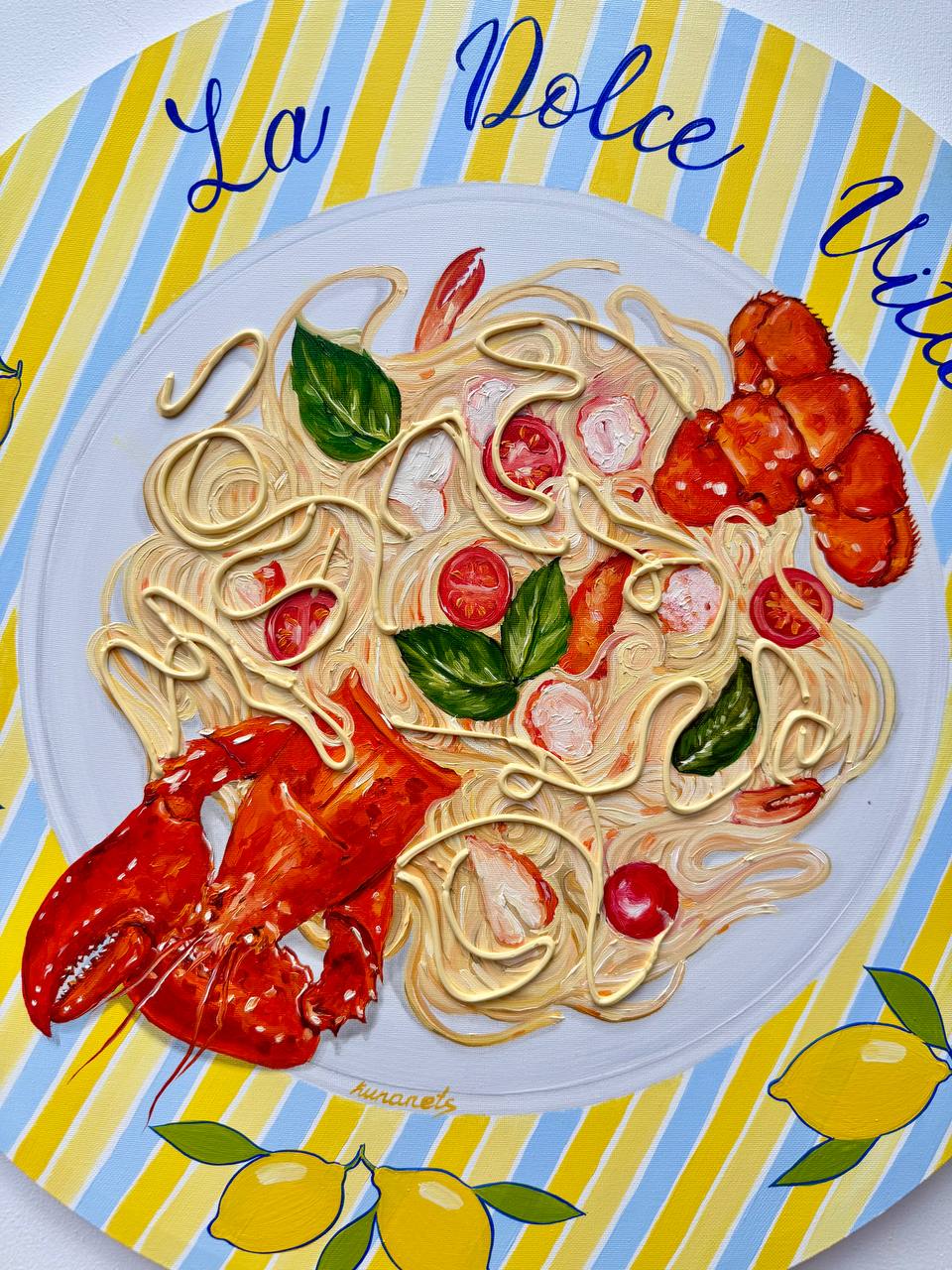 Lobster Pasta 3d Painting - Image 5