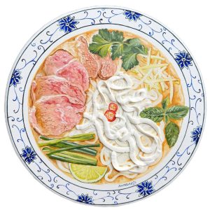 Pho Soup Vietnamese Food Oil Painting