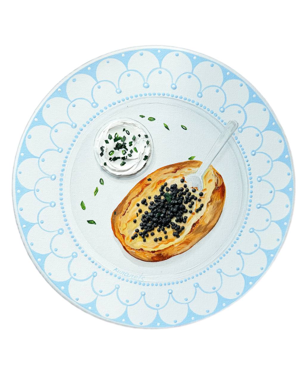 Potato With Black Caviar Toast (Copy)