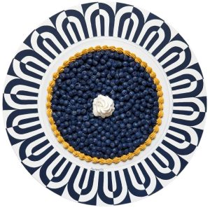 Blueberry tart realistic oil painting aestetic christmas gift