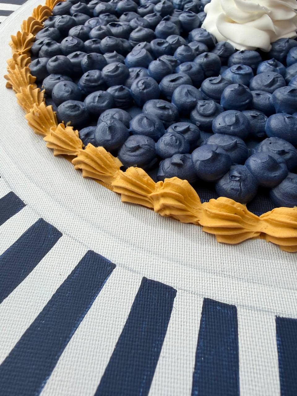 Blueberry tart realistic oil painting aestetic christmas gift - Image 4